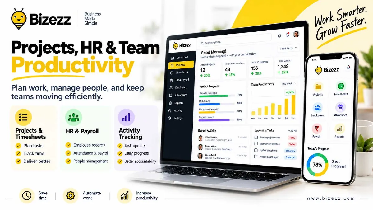 Bizezz projects, HR and team productivity