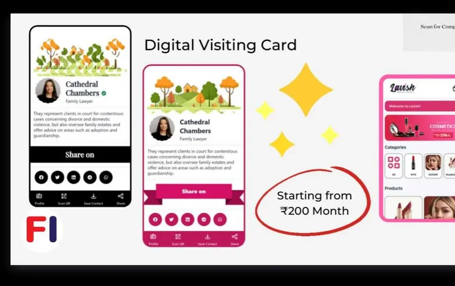 Futra Business digital visiting cards and WhatsApp store