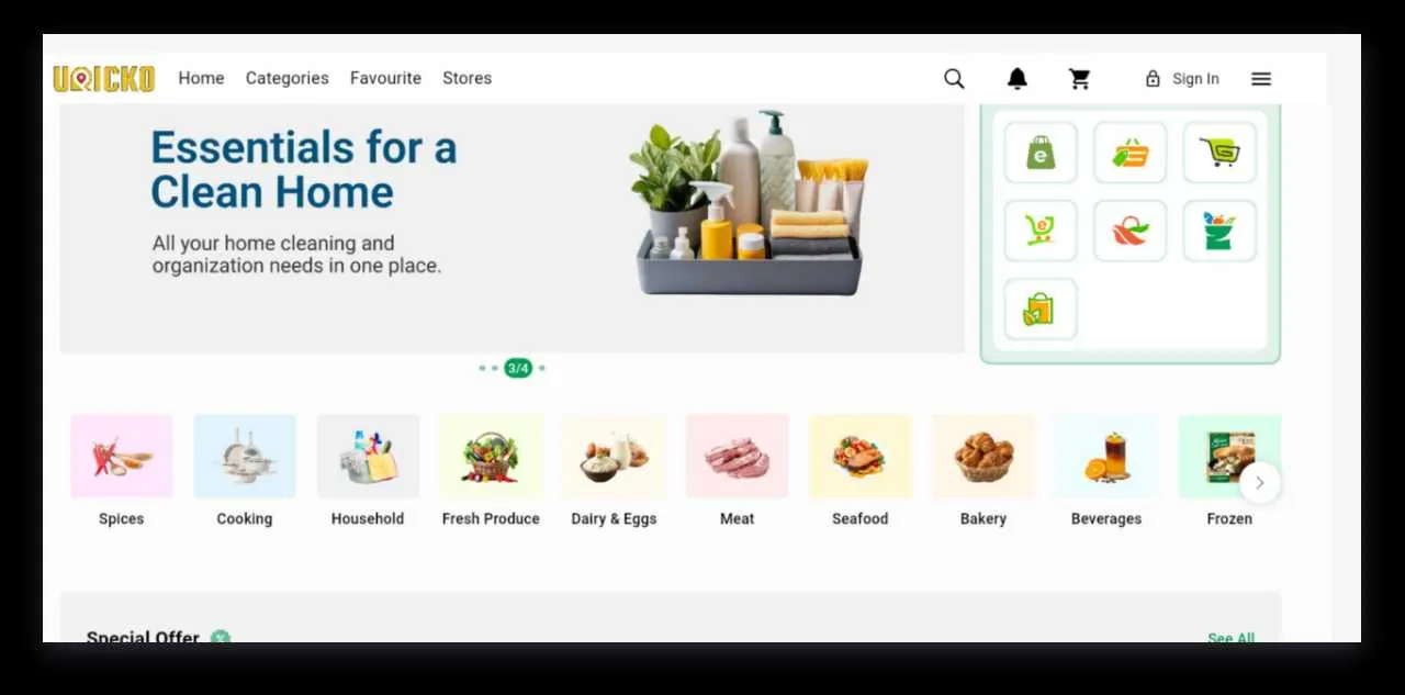 Uricko multi-vendor marketplace storefront